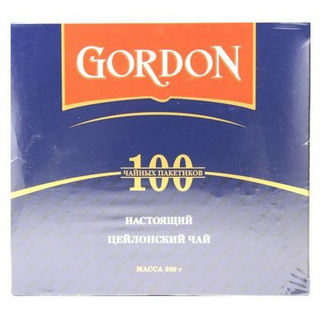 Чай черный цейлонский Гордон 100пак